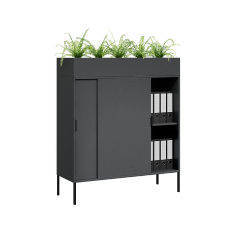 Sliding Door Planter Storage