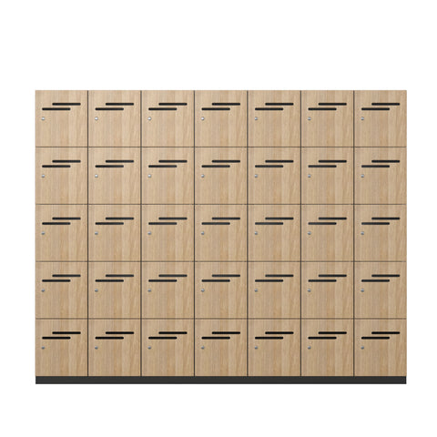 5 Door Lockers - 3 Bay of 5 Door Locker